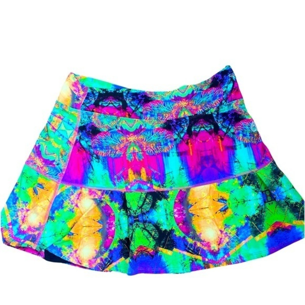 Donajo Skort - 3(L) green, pink , blue , polyester spandexn